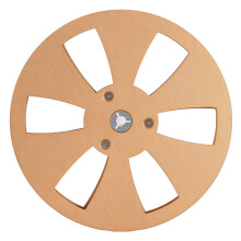 7 Inch Gold Aluminum Alloy Open Reel, 1/4in Universal NAB Tape