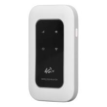 4G LTE Portable WiFi Router, 300Mbps, 2100mAh, White