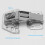 90 Cold Rolled Steel Cabinet Hinge with Spring Buffer, Adjustable 12