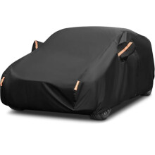 All Weather Car Cover for Volkswagen Passat B8 2016‑2020, Waterproof Aluminum Film with Zipper Door and Reflective Strips