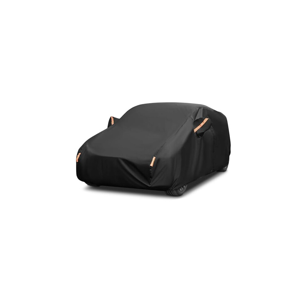 All Weather Waterproof Car Cover For Toyota Rav4 20192024, Aluminum Film Suv Cover With Zipper Door And Reflective Safety Light 9073542756095