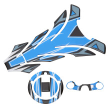 Reflective 3D Gel Fuel Tank Sticker for Suzuki