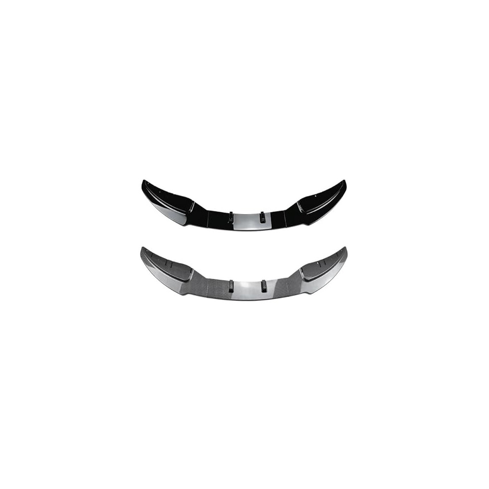 Front Lip Spoiler, Piano Abs Front Bumper Splitter For Bmw 1 Series E81 E82 E87 E88 Lci Black 9073542756170