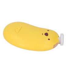Electric Baby Nail Trimmer Kit - 6 Grinding Heads, Rechargeable, Yellow