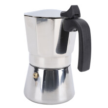 Stainless Steel Octagonal Stovetop Coffee Maker 300ML Silver