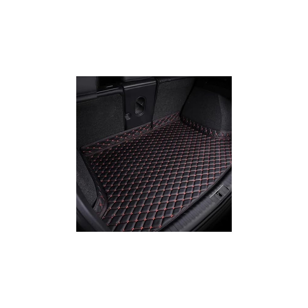 Custom Fit Waterproof Pu Leather Car Trunk Mat For Volkswagen Lamando 2015Â2024, NonâSlip Durable Liner Â Black/Red 9771547616511
