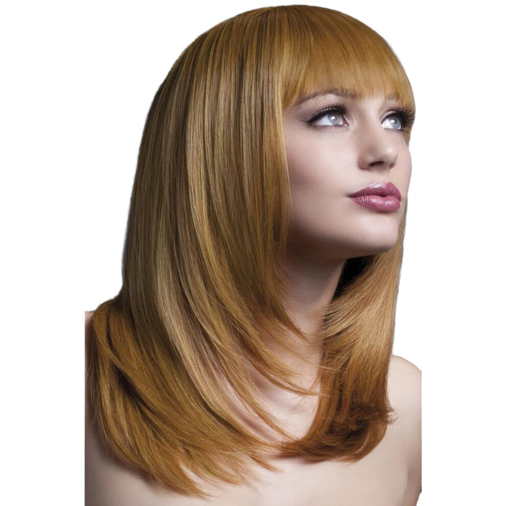 Fever Unisex Red,Multicoloured (One Size, Auburn) Womens/Ladies Tanja Feathered Cut Wig