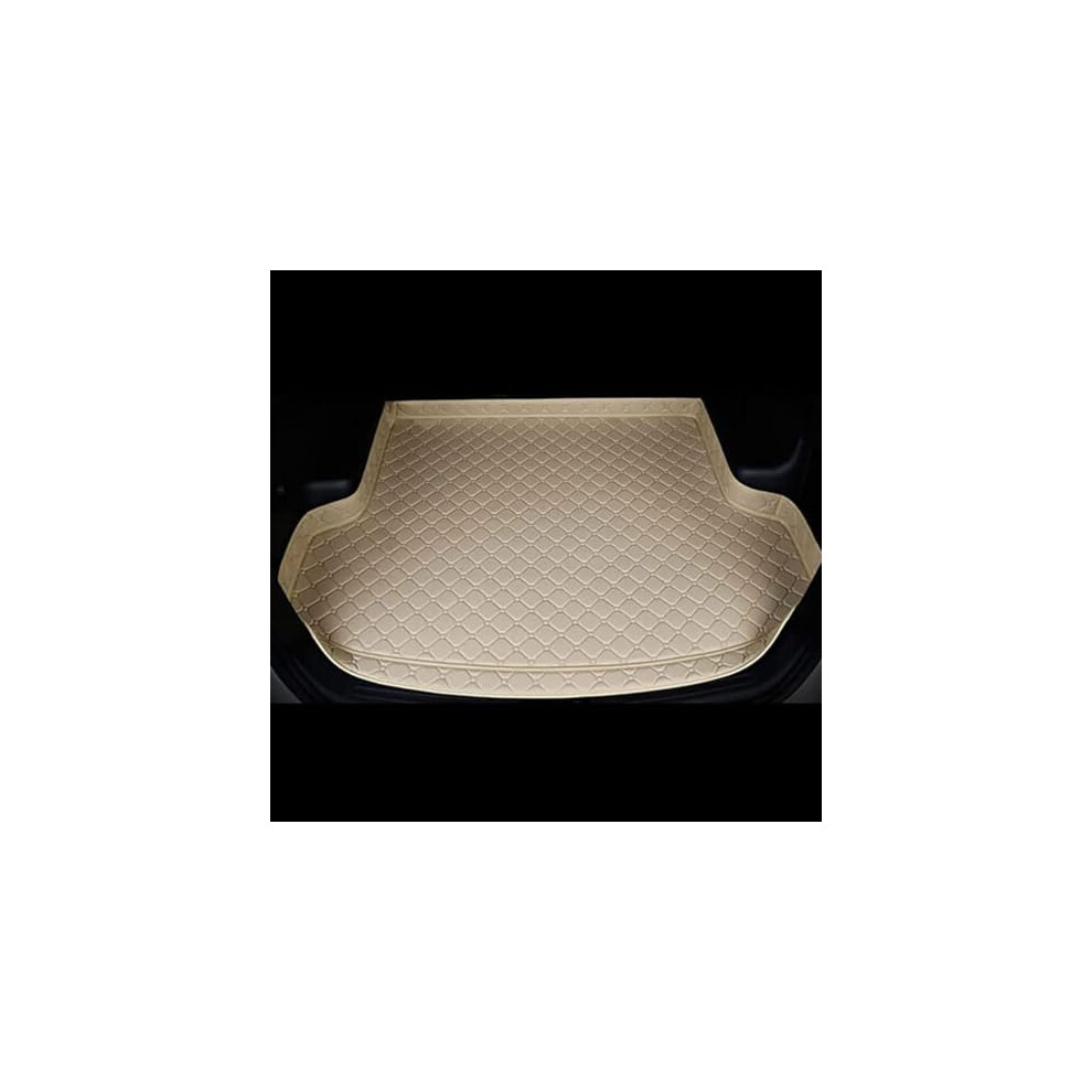 Leather Car Boot Mat For Benz C 220 D Coupe 2015Â2018, Waterproof Antislip Trunk Liner Protector Beige 9330225064299