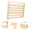 Wood Thread Rack Organizer with Solid Wood Construction, Clear Tangle Storage for Sewing and Embroidery 5