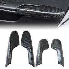 Carbon Fiber Door Armrest Trim Cover for Honda Civic 20162021, Seamless Fit and Scratch Protection