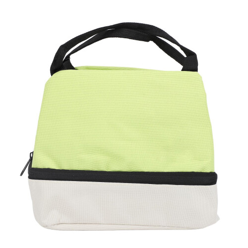 Borsa pranzo Bento a doppio strato 24x14x20cm verde 2