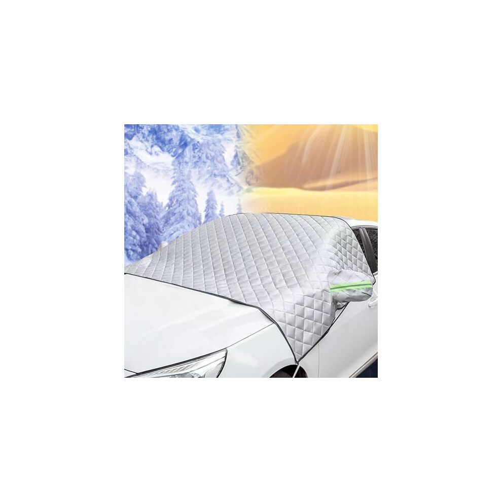 Car Windshield Snow Cover For Vw Passat B7 20102015, Allseason Antifrost Ice Shield With Reflective Mirror Covers 9771547616047