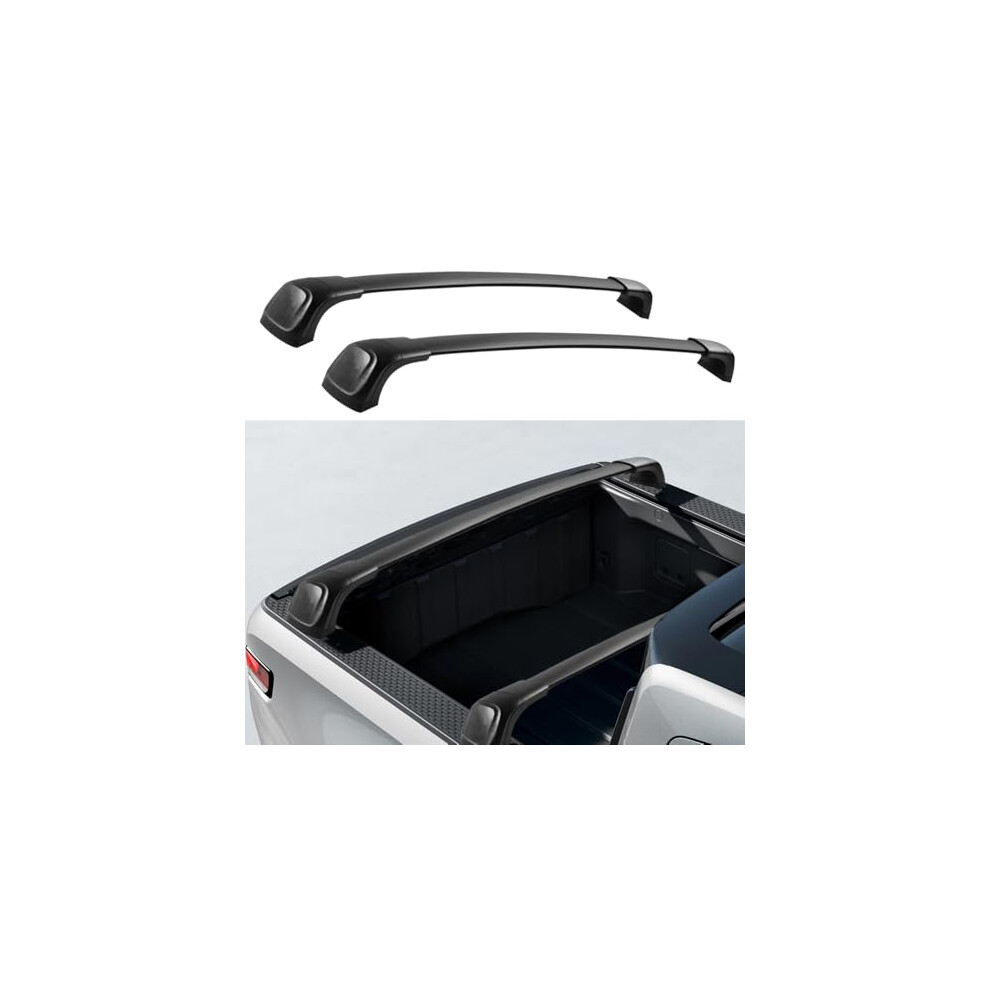 2Pcs Aluminum Roof Rack Cross Bars For Rivian R1t 20222025, 165Lbs Load, Corrosion Resistant 9073542756484