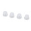 Close Dome Washable Earbud Accessories 8mm Transparent Plastic 13
