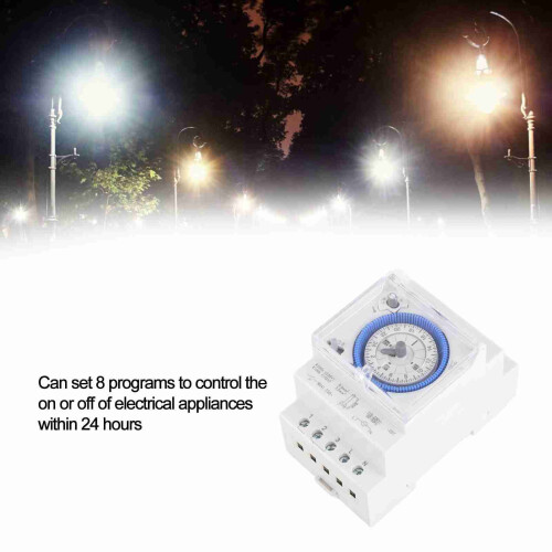 Mechanical Timer 15-Minute Intervals, 24H, Heavy Duty, SUL181d 2