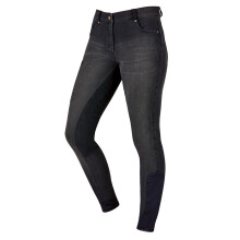 (6 UK L, Ash) Dublin Womens/Ladies Shona Full Suede Seat Denim Breeches