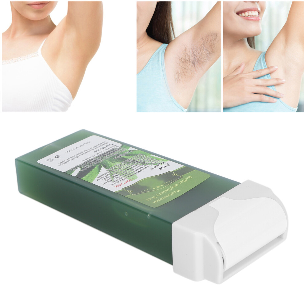 100g Hair Removal Wax Roller Kit for Body, Legs, Armpits, Bikini, Aloe