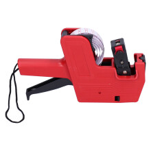 Price Tag Gun MX-5500 8-Digit Single Row Labeling Tool with Red Ink & Stickers