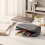 (Grey) 3-Layer Canvas Pencil Case, Durable & Stylish 4
