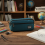 (Peacock Blue) 3-Layer Canvas Pencil Case, Durable & Stylish 6