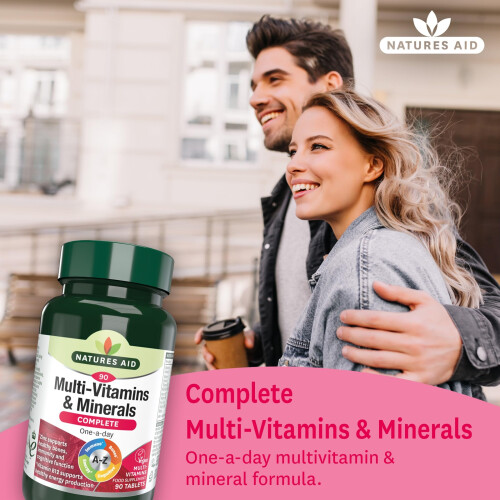 Natures Aid Natures Aid Multivitamins & Minerals Vitamin Supplement – 90 Tablets 1