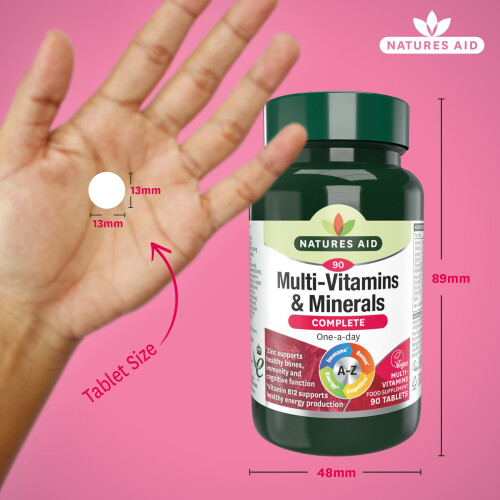 Natures Aid Natures Aid Multivitamins & Minerals Vitamin Supplement – 90 Tablets 2