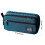 (Peacock Blue) 3-Layer Canvas Pencil Case, Durable & Stylish 8