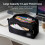 (Black) 3-Layer Canvas Pencil Case, Durable & Stylish 3