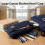 (Blue) 3-Layer Canvas Pencil Case, Durable & Stylish 4