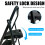 Birchtree BIRCHTREE Non-Slip 3 Steps Steel Folding Ladder 4