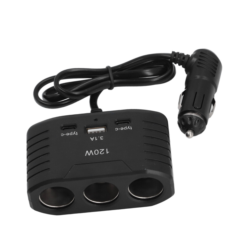 120W Car Usb Type C Charger, Multi-Port Automobile Power Adapter 9391391215052
