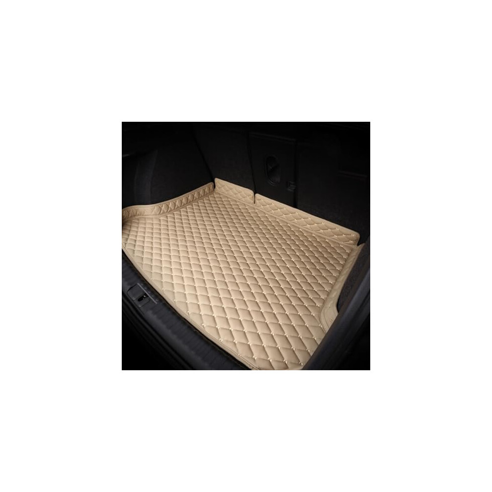 Car Trunk Mat For Toyota Camry 2018Â2021 Leather Cargo Liner With AllâWeather Protection And 3D Fit Beige 9330225064879