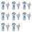 8X Useful Cam Locks for Lockers,Cabinet Mailbox,Drawers, Cupboards + Keys 1