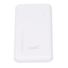4G LTE WiFi Hotspot 300Mbps 10,000mAh Power Bank White, Compact