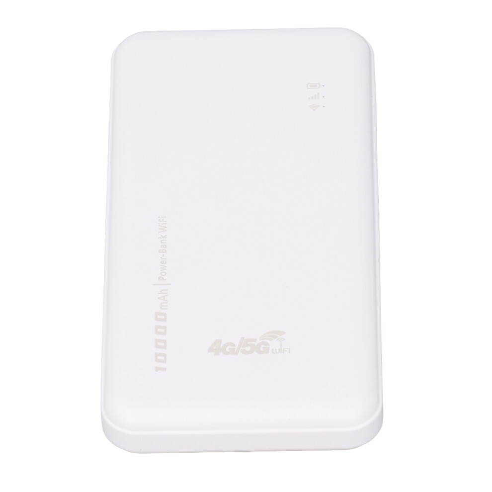 4G Lte Wifi Router 300Mbps, 10000Mah Power Bank, White 8701391215432
