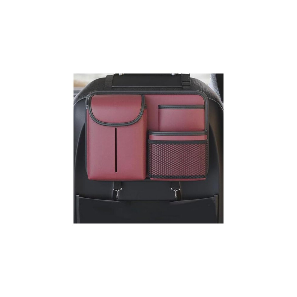 Car Seat Organizer For Q5 20122017, Waterproof Pu Leather Backseat Organizer With Multi Pockets And Hooks 9092120240351