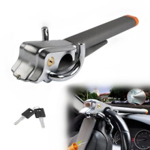 Security Car Steering Wheel Lock for Peugeot 301 406 407, Durable Alloy Frame, 2 Keys, CGrey