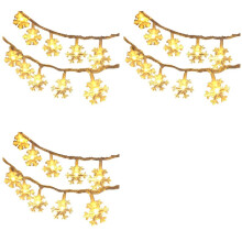 3X LED Snowflake String Light Outdoor for Holiday Lighting Decor Wedding Decor Light 1.5M 10Lamp