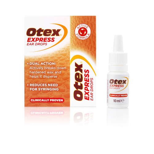 Otex Express Ear Drops 10ml, Ear Wax Removal 2