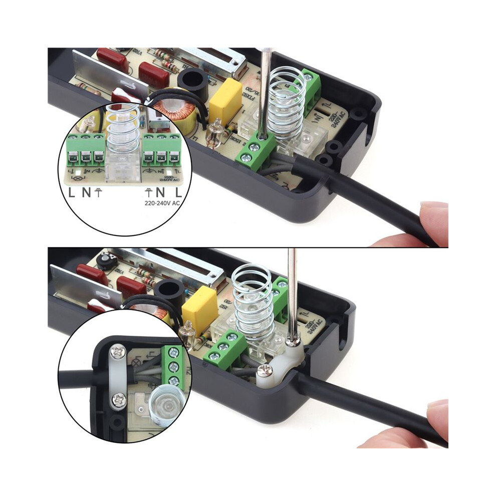 3X 220V Foot Dimmer Foot Operated Led Dimmer Full Range Inline Slide Control For Floor Lamp 6033427354474