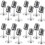 16 Pçs Adereços de Microfone Retrô Modelo Microfone Vintage Antigo Microfone de Brinquedo Microfone Decoração de Mesa de Palco, Prata 1