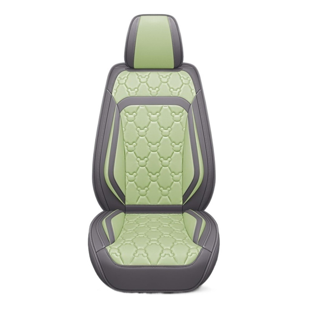 Universal Breathable Pu Leather Car Seat Covers For Cadillac Cts Escalade Ats Ct6 Xts Srx Green 9092120240511