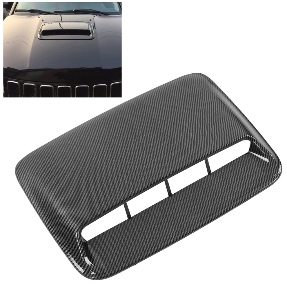 Universal Abs Car Vent Hood Scoop 40X28cm Carbon Fibre Grain 4641391216340