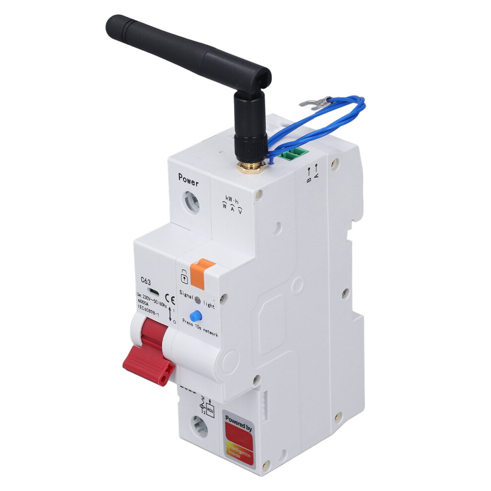 Smart Zigbee Circuit Breaker 1P 63A Wifi Metering With Remote Control 5061391216567