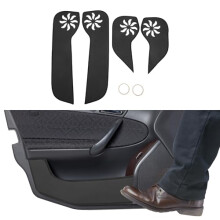 Car Door Kick Protector for Honda Fit 2021, Durable Leather Door Guard with Custom Fit and Easy Adhesive Installation