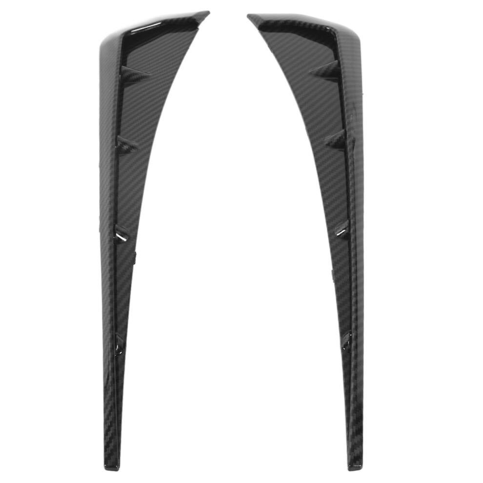 Abs Carbon Fiber Pattern Universal Side Fender Vent Air Wing Cover Trim 41X9cm 5081391216800