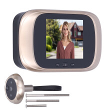 Electric Video Doorbell Camera 90 Angle High Definition Gold