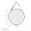 LED Hanging Mirror Round Wall Mirror with Dimmable Lights 7