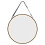 LED Hanging Mirror Round Wall Mirror with Dimmable Lights 3