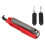 Stainless Steel Nail Clippers Set 8cm Multi-Function Grooming Kit (Red Black) 1
